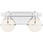 Savoy House Pierce 2 Light 16" Wide Vanity Light Chrome