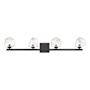 Savoy House Castello 4 Light 35" Wide LED Vanity Light Matte Black