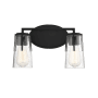 Savoy House Sacremento 2 Light 14" Wide Bathroom Vanity Light Black