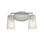 Savoy House Sacremento 2 Light 14" Wide Bathroom Vanity Light Satin Nickel