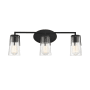 Savoy House Sacremento 3 Light 24" Wide Bathroom Vanity Light Black