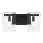 Savoy House Genry 2 Light 16" Wide Vanity Light Matte Black