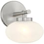 Savoy House Barrow 8" Tall Bathroom Sconce Satin Nickel