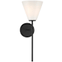 Savoy House Blair 18" Tall Bathroom Sconce Matte Black