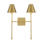 Savoy House Jefferson 2 Light 20" Tall Wall Sconce Warm Brass