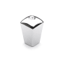 Schaub and Company Skyevale 1/2" Designer Luxury Mini Cabinet Knob / Drawer Knob with Crystal Accent - Made in Italy Polished Chrome