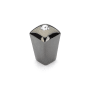 Schaub and Company Skyevale 1/2" Designer Luxury Mini Cabinet Knob / Drawer Knob with Crystal Accent - Made in Italy Black Chrome