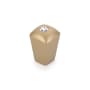 Schaub and Company Skyevale 1/2" Designer Luxury Mini Cabinet Knob / Drawer Knob with Crystal Accent - Made in Italy Signature Satin Brass