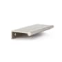 Schaub and Company Baker 4" Center to Center Solid Brass 5-1/4" Long Finger Tab Geometric Octagon Bar Cabinet Edge Pull / Drawer Edge Pull Brushed Nickel