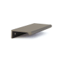 Schaub and Company Baker 4" Center to Center Solid Brass 5-1/4" Long Finger Tab Geometric Octagon Bar Cabinet Edge Pull / Drawer Edge Pull Gun Metal