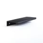 Schaub and Company Baker 4" Center to Center Solid Brass 5-1/4" Long Finger Tab Geometric Octagon Bar Cabinet Edge Pull / Drawer Edge Pull Matte Black