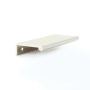 Schaub and Company Baker 4" Center to Center Solid Brass 5-1/4" Long Finger Tab Geometric Octagon Bar Cabinet Edge Pull / Drawer Edge Pull Polished Nickel