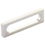 Schaub and Company Cafe Modern 3-1/2" Center to Center Rectangular Pill Cabinet Handle / Drawer Pull - Solid Brass Brushed Nickel
