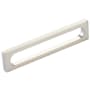 Schaub and Company Cafe Modern 5" Center to Center Rectangular Hollow Oval Pill Cabinet Handle / Drawer Pull - Solid Brass Brushed Nickel