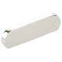 Schaub and Company Cafe Modern 3" Center to Center Oval Pill Cabinet Pull / Drawer Pull - Solid Brass Polish Nickel