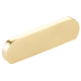Schaub and Company Cafe Modern 3" Center to Center Oval Pill Cabinet Pull / Drawer Pull - Solid Brass Vintage Brass