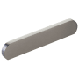 Schaub and Company Cafe Modern 4" or 5" Center to Center Oval Pill Cabinet Pull / Drawer Pull - Solid Brass Gun Metal