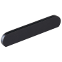 Schaub and Company Cafe Modern 4" or 5" Center to Center Oval Pill Cabinet Pull / Drawer Pull - Solid Brass Matte Black