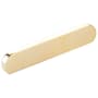 Schaub and Company Cafe Modern 4" or 5" Center to Center Oval Pill Cabinet Pull / Drawer Pull - Solid Brass Unlacquered Brass