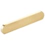 Schaub and Company Cafe Modern 4" or 5" Center to Center Oval Pill Cabinet Pull / Drawer Pull - Solid Brass Vintage Brass