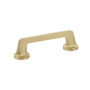Schaub and Company Northport 4" Center to Center Contemporary Cabinet Handle Pull Signature Satin Brass