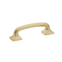 Schaub and Company Northport 3-1/2" Center to Center Contemporary Rounded Handle Cabinet Pull Signature Satin Brass