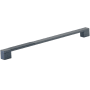 Schaub and Company Urbano 12" Center to Center Urban Modern Split Texture Diamond Knurled Large Oversized Cabinet Handle / Drawer Pull Gun Metal