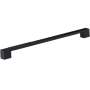 Schaub and Company Urbano 12" Center to Center Urban Modern Split Texture Diamond Knurled Large Oversized Cabinet Handle / Drawer Pull Matte Black