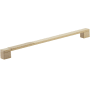 Schaub and Company Urbano 12" Center to Center Urban Modern Split Texture Diamond Knurled Large Oversized Cabinet Handle / Drawer Pull Signature Satin Brass