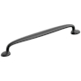 Schaub and Company Avenue 8 Inch Center to Center Luxury Farmhouse Solid Brass Cabinet Handle / Drawer Pull Matte Black