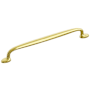 Schaub and Company Avenue 12 Inch Center to Center Solid Brass Luxury Farmhouse Appliance Handle / Pull Unlacquered Brass