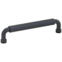 Schaub and Company NOHO 5 Inch Center to Center Luxury Solid Brass Single Barrel Cabinet Handle / Drawer Pull Matte Black