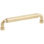 Schaub and Company NOHO 5 Inch Center to Center Luxury Solid Brass Single Barrel Cabinet Handle / Drawer Pull Vintage Brass