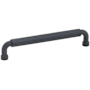 Schaub and Company NOHO 6 Inch Center to Center Luxury Solid Brass Single Barrel Cabinet Handle / Drawer Pull Matte Black