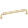 Schaub and Company NOHO 6 Inch Center to Center Luxury Solid Brass Single Barrel Cabinet Handle / Drawer Pull Satin Brass