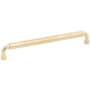 Schaub and Company NOHO 8 Inch Center to Center Luxury Solid Brass Single Barrel Cabinet Handle / Drawer Pull Unlacquered Brass