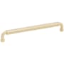 Schaub and Company NOHO 8 Inch Center to Center Luxury Solid Brass Single Barrel Cabinet Handle / Drawer Pull Satin Brass
