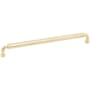 Schaub and Company NOHO 10 Inch Center to Center Luxury Solid Brass Single Barrel Large Cabinet Handle / Drawer Pull Unlacquered Brass