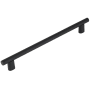 Schaub and Company Monza 8" Center to Center Modern Industrial Diamond Knurled Cabinet Handle / Drawer Pull - Made in Italy Matte Black