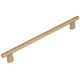 Schaub and Company Monza 8" Center to Center Modern Industrial Diamond Knurled Cabinet Handle / Drawer Pull - Made in Italy Signature Satin Brass