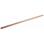 Schaub and Company Vinci 18" Center to Center 3/4" Wide Solid Bronze Rectangular Cabinet Pull Backplate Natural Bronze