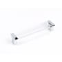Schaub and Company Positano 5-1/16" Center to Center Clear Acrylic Luxury Cabinet Handle / Drawer Pull - Made in Italy Polished Chrome
