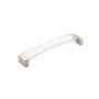 Schaub and Company Positano 6-5/16" Center to Center Clear Acrylic Arch Cabinet Handle / Drawer Pull - Made in Italy Satin Nickel