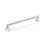 Schaub and Company Menlo Park 6" Center to Center Squared Handle Cabinet Pull - 25 Pack Polished Chrome