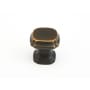 Schaub and Company Pack of 25 - Empire 1-1/4" Traditional Square Cabinet Knobs Ancient Bronze