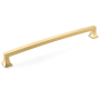 Schaub and Company Menlo Park 15" Center to Center Concealed Screw Handle Appliance Pull Signature Satin Brass