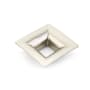Schaub and Company Finestrino 1-1/4" Center to Center Modern Fluted Open Square Cabinet Knob - Made in Italy Satin Nickel