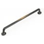 Schaub and Company Mountain 12" Center to Center Rustic Solid Bronze Appliance Handle Pull - Made in Italy Antique Bronze