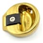 Schlage 1 3/4" Diameter Circular Replacement Strike Plate with 1 7/32" Lip Polished Brass