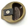 Schlage 1 3/4" Diameter Circular Replacement Strike Plate with 1 7/32" Lip Antique Brass